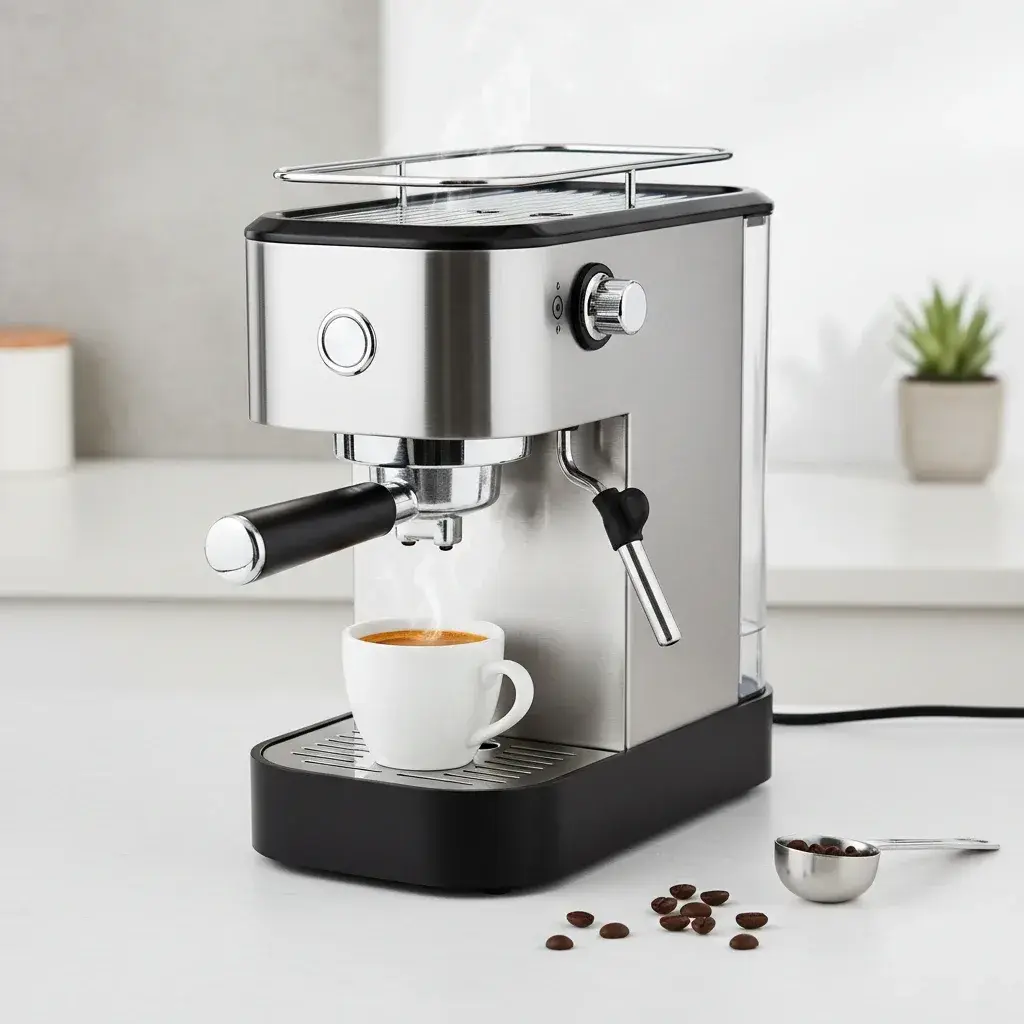 اسپرسوساز خانگی ارزان قیمت با کیفیت مناسب برای مصرف روزانه در آشپزخانه مدرن