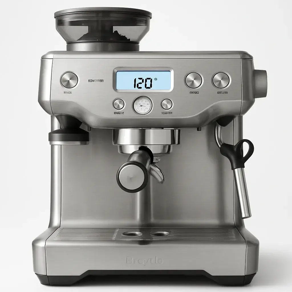 بررسی تخصصی بریویل باریستا پرو BES878 دستگاه اسپرسوساز حرفه‌ای با نمایشگر LCD و آسیاب داخلی