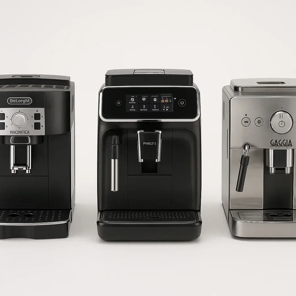 مقایسه ECAM 22.110 با رقبا مقایسه تصویری دلونگی مگنیفیکا با دستگاههای اسپرسوساز مشابه از نظر قیمت و امکانات