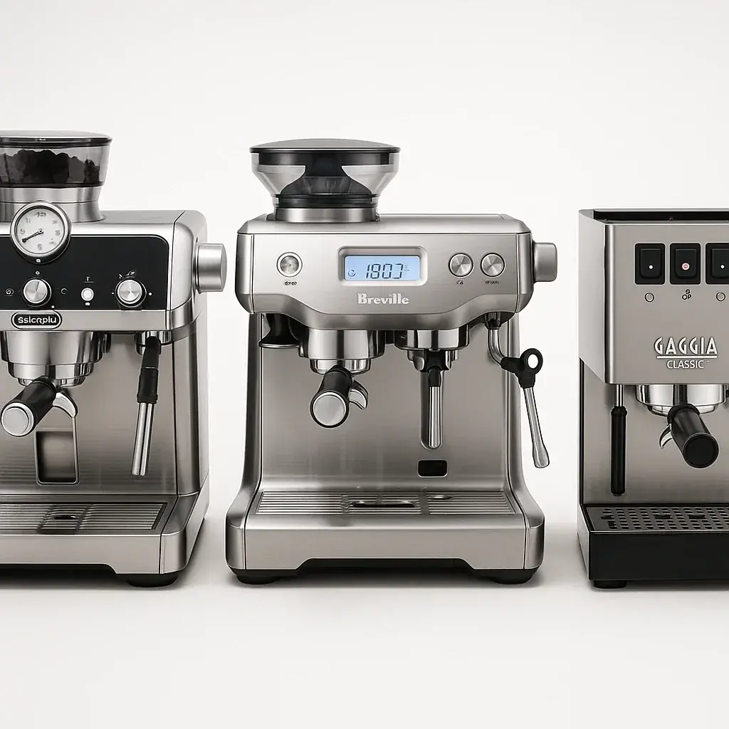 مقایسه با رقبا مقایسه تخصصی دلونگی پرستیژیو با رقبای اصلی شامل بریویل اوراکل و گاجیا کلاسیک پرو