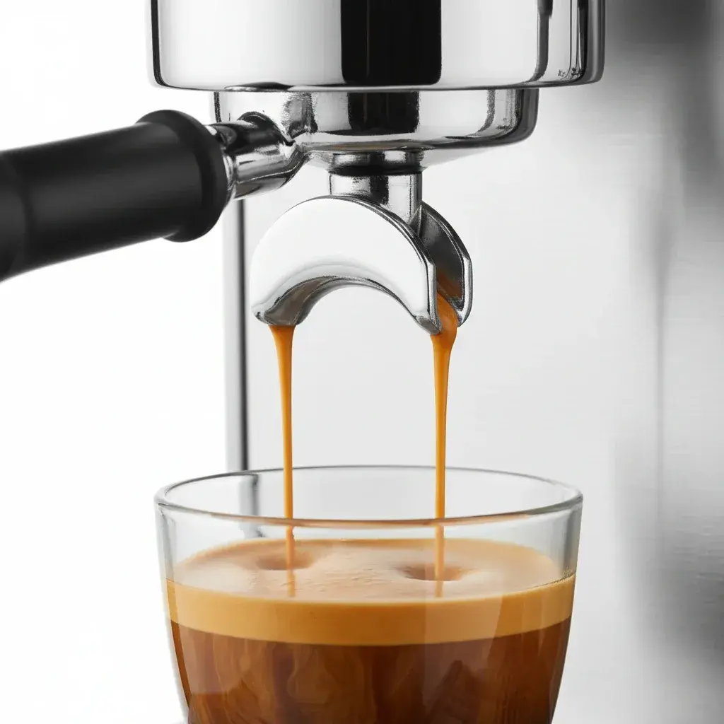 استخراج کامل اسپرسو با نسبت طلایی یک به دو و کرمای یکنواخت از پرتافیلتر بدون نازل