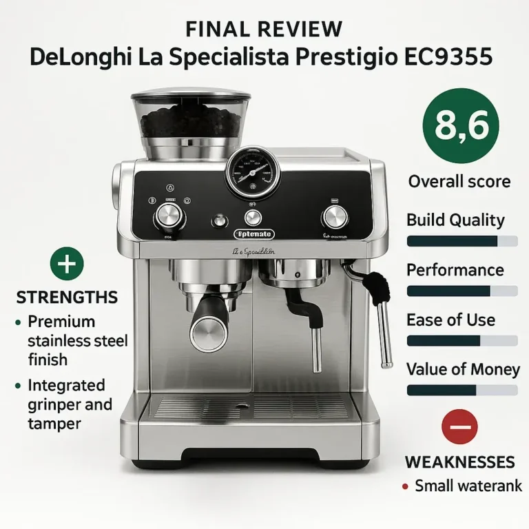بررسی کامل دلونگی لا اسپشیالیستا EC9355