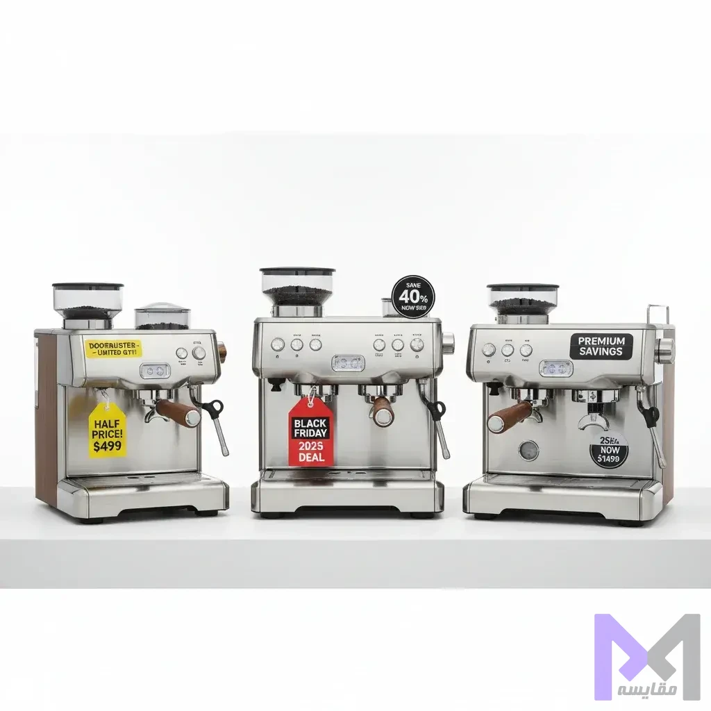 تخفیف‌های ویژه بلک فرایدی اسپرسوساز با برچسب‌های قیمت کاهش یافته و پیشنهادات استثنایی روی دستگاه‌های قهوه ساز حرفه‌ای